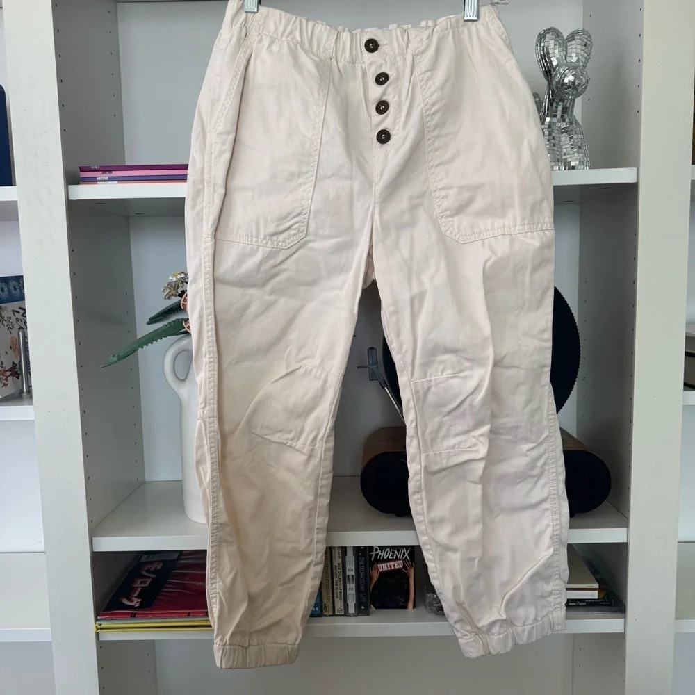 FREE PEOPLE Cadet Pull On Joggers in Almond Buff